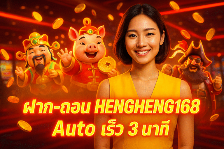 ฝาก-ถอน HENGHENG168 Auto เร็ว 3 นาที