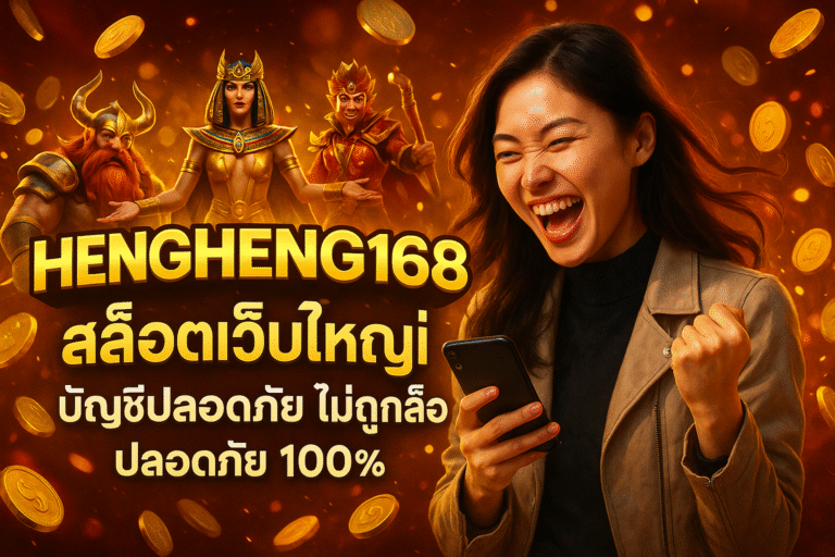 HENGHENG168 สล็อตเว็บใหญ่ บัญชีปลอดภัย ไม่ถูกล็อค 100%