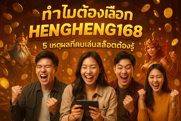 ทำไมต้องเลือก HENGHENG168 – 5 เหตุผลที่คนเล่นสล็อตต้องรู้