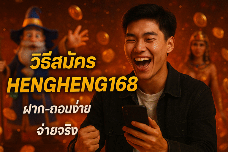 มือใหม่ก็ทำได้! วิธีสมัคร HENGHENG168 พร้อมขั้นตอนฝาก-ถอนง่าย ใช้งานได้ทันที จ่ายจริงไม่มีกั๊ก ช่วยให้คุณเริ่มเล่นได้อย่างมั่นใจ