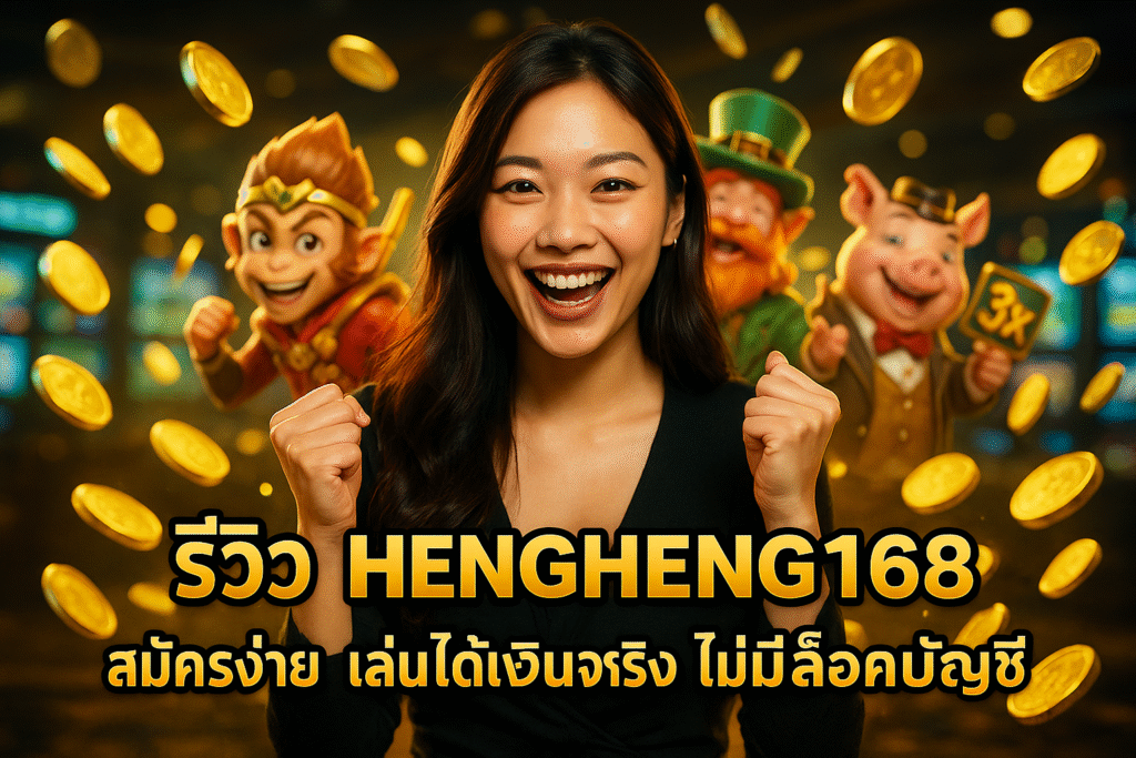 รีวิว HENGHENG168 สมัครง่าย เล่นได้เงินจริง ไม่มีล็อคบัญชี
